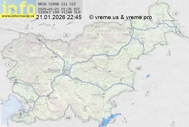 Radarska karta padavin