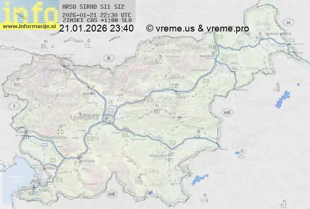 Radarska karta padavin