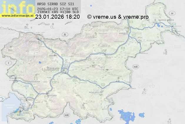 Radarska karta padavin