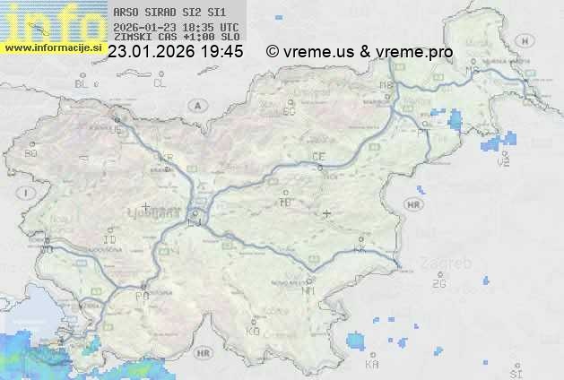 Radarska karta padavin