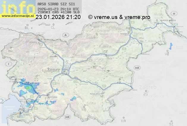 Radarska karta padavin