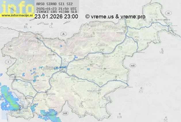 Radarska karta padavin
