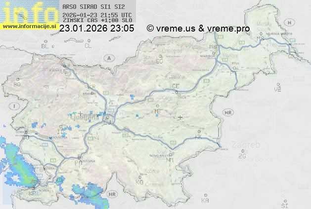 Radarska karta padavin