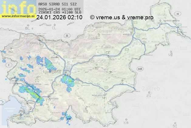 Radarska karta padavin