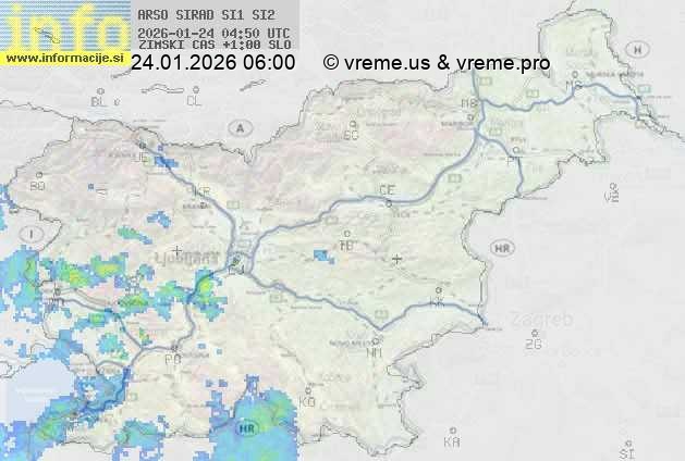 Radarska karta padavin