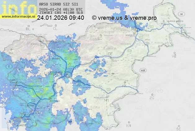 Radarska karta padavin