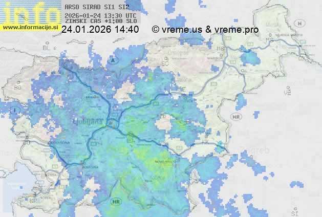 Radarska karta padavin