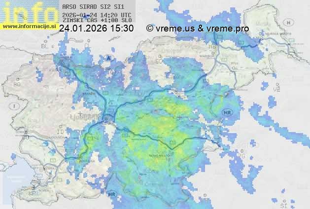 Radarska karta padavin