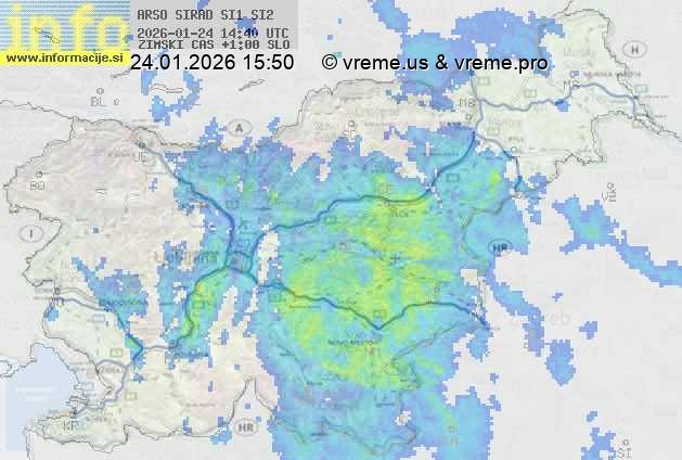 Radarska karta padavin