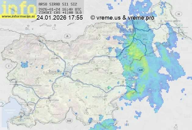 Radarska karta padavin