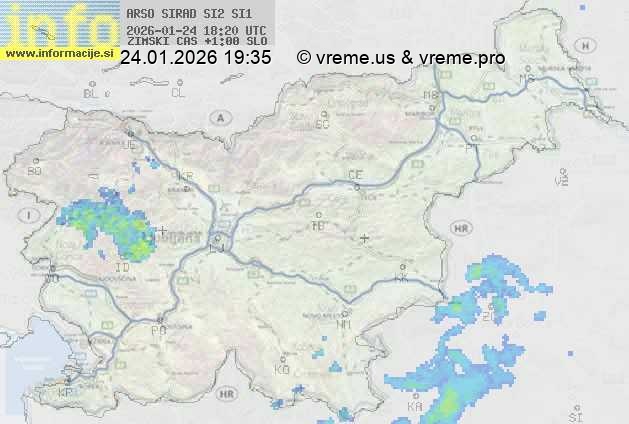 Radarska karta padavin