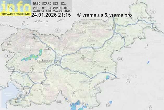 Radarska karta padavin