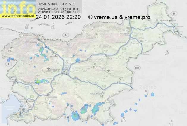 Radarska karta padavin