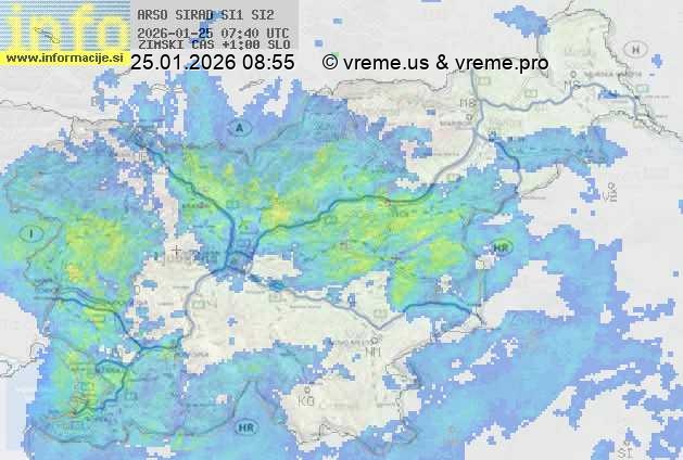 Radarska karta padavin