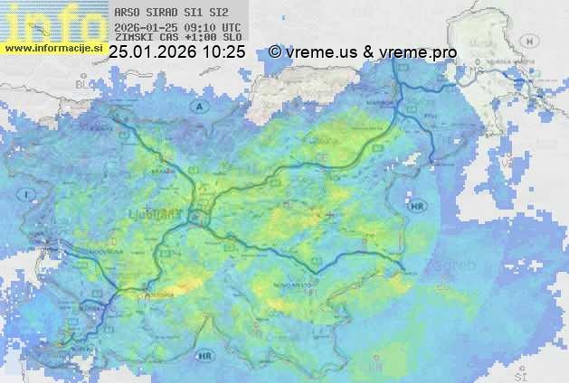 Radarska karta padavin
