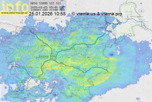 Radarska karta padavin