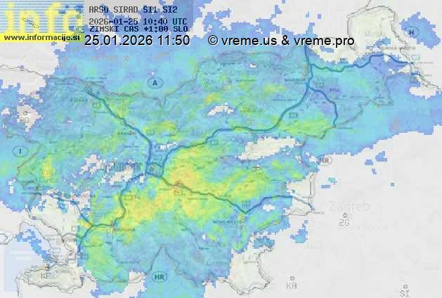 Radarska karta padavin