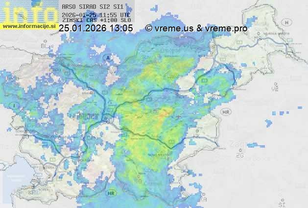 Radarska karta padavin