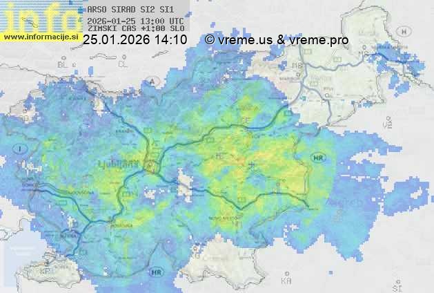 Radarska karta padavin