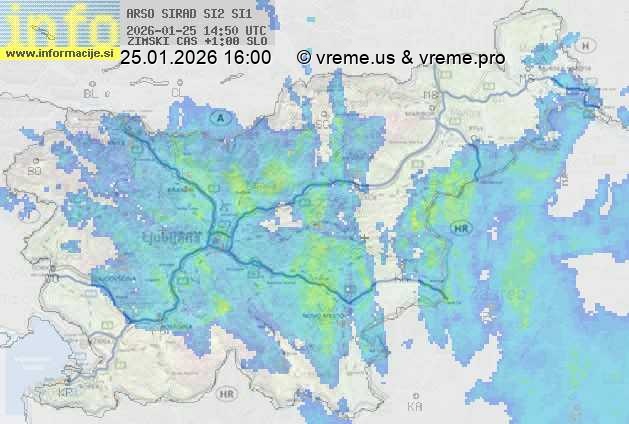 Radarska karta padavin