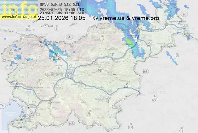 Radarska karta padavin