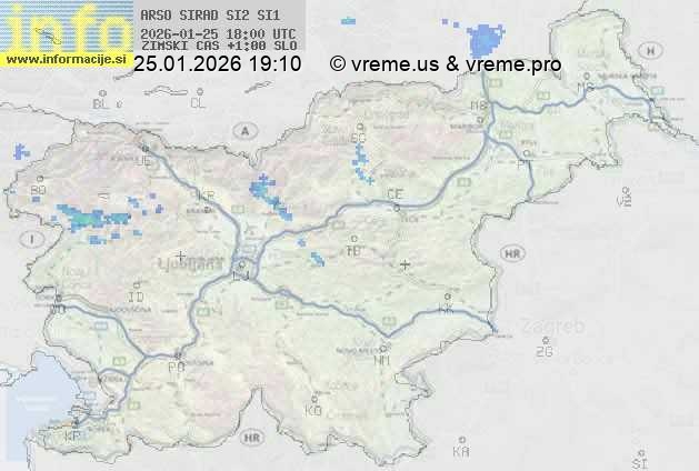 Radarska karta padavin