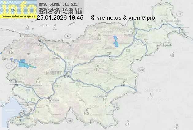 Radarska karta padavin