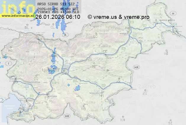 Radarska karta padavin