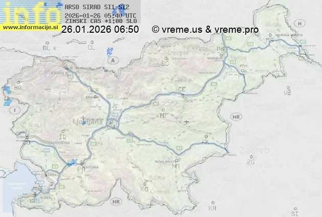 Radarska karta padavin