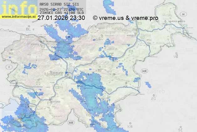 Radarska karta padavin