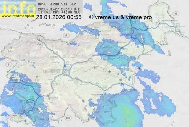 Radarska karta padavin