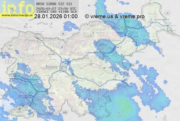 Radarska karta padavin