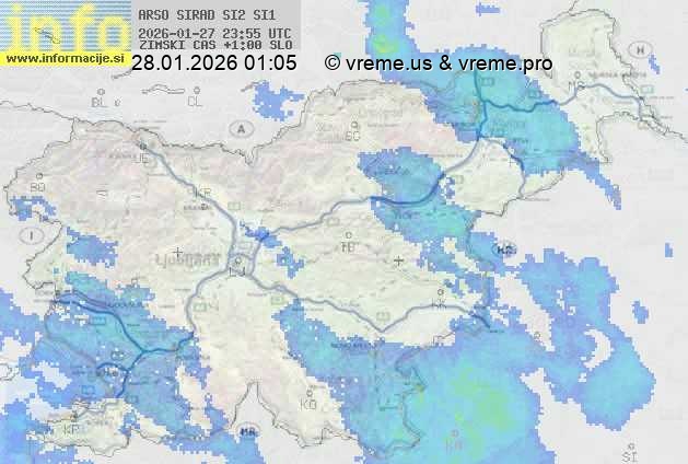 Radarska karta padavin