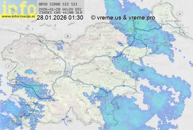 Radarska karta padavin