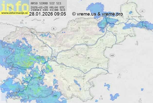 Radarska karta padavin