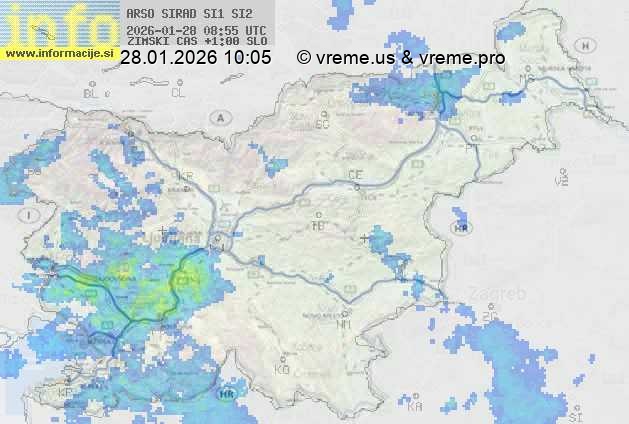 Radarska karta padavin