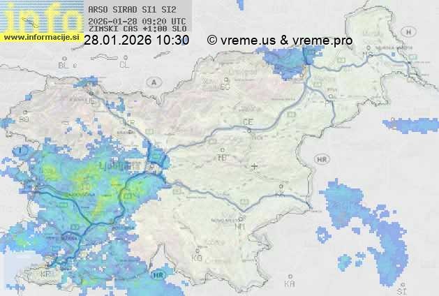 Radarska karta padavin