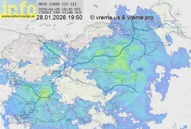 Radarska karta padavin
