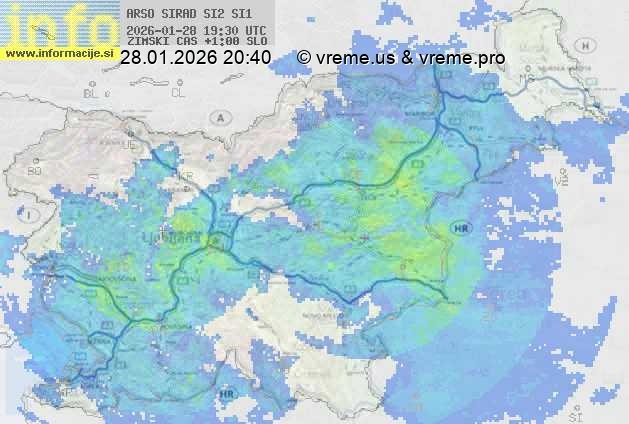 Radarska karta padavin