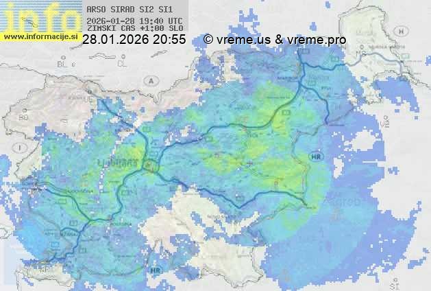 Radarska karta padavin