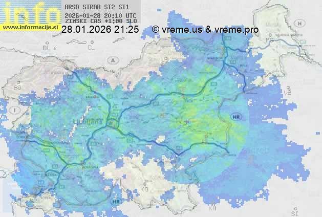 Radarska karta padavin