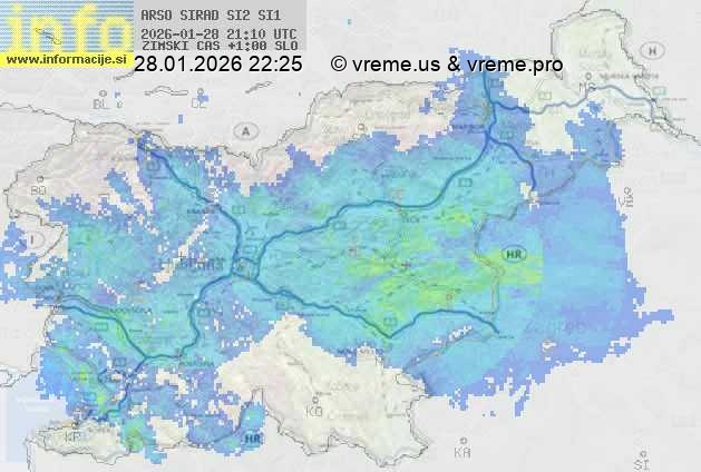 Radarska karta padavin