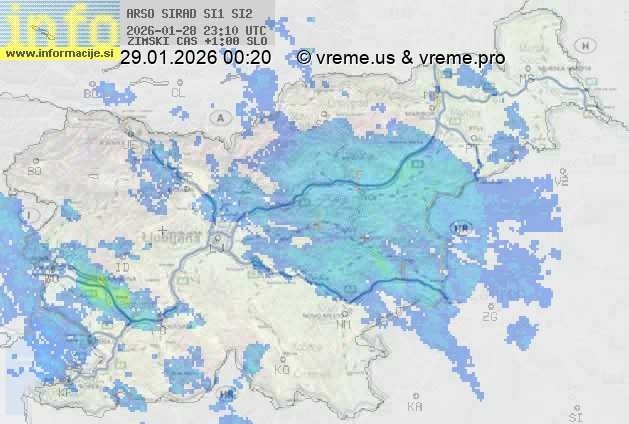 Radarska karta padavin