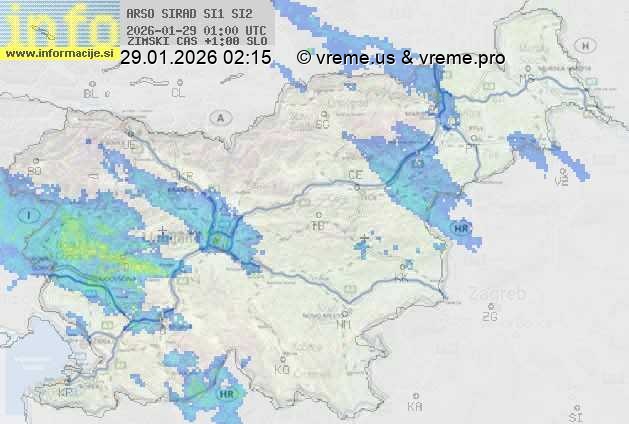 Radarska karta padavin