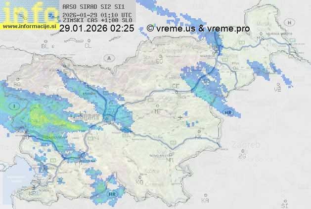 Radarska karta padavin
