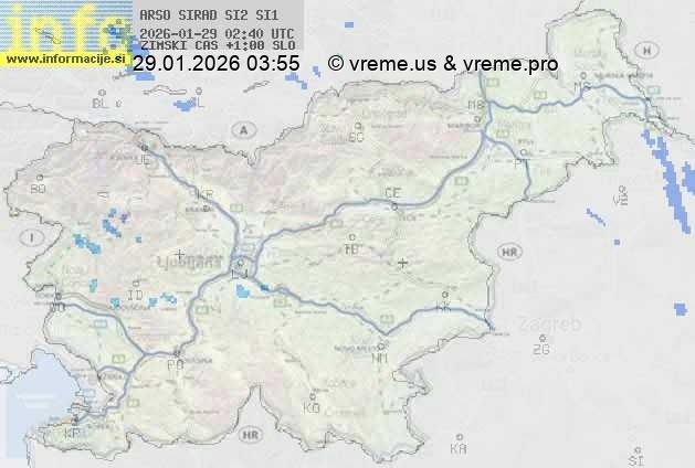 Radarska karta padavin