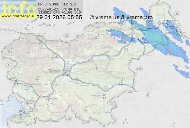 Radarska karta padavin