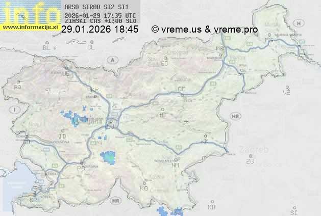 Radarska karta padavin
