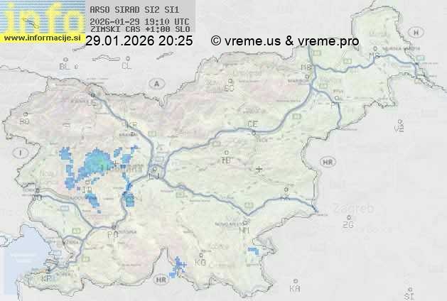 Radarska karta padavin