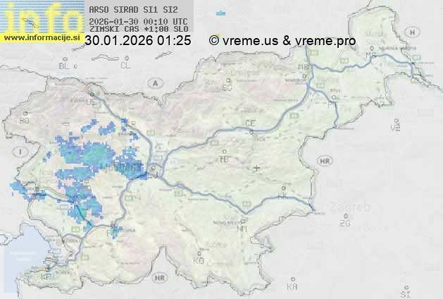 Radarska karta padavin